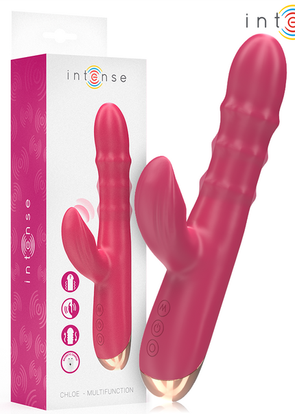 INTENSE - CHLOE VIBRATORE MULTIFUNZIONE 3 IN 1 ROSSO