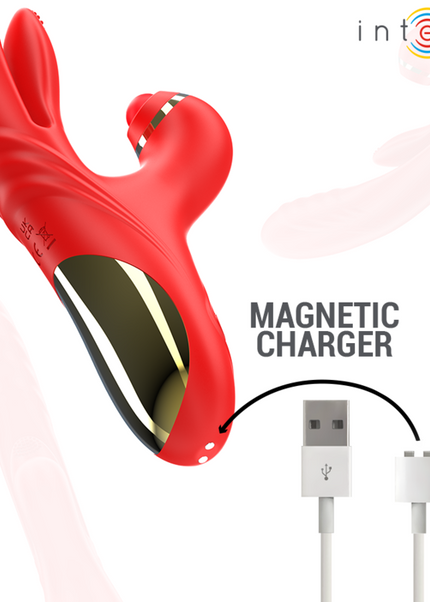 INTENSO - VIBRATORE MULTIFUNZIONE ROSALIA 3 IN 1 ROSSO