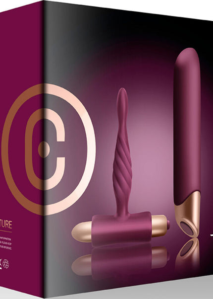 CLIMAXIMUM - KIT RAPTURE VIBRATORE CLASSICO + PLUG ANALE PER PRINCIPIANTI