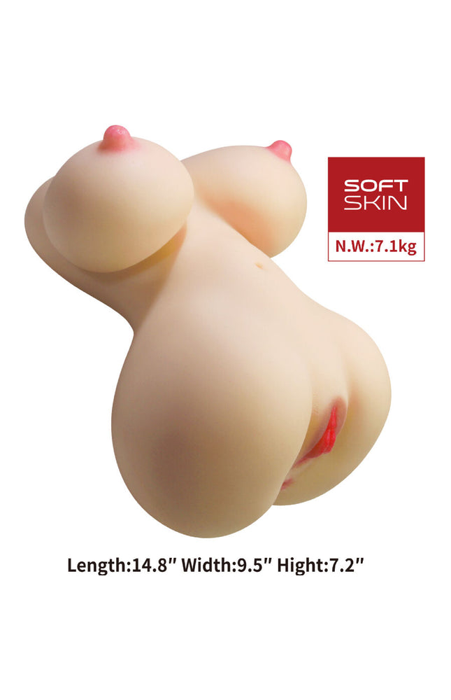 CRAZY BULL - FIONA TORSO FEMMINILE REALISTICO VAGINA E ANALE 7,1 KG