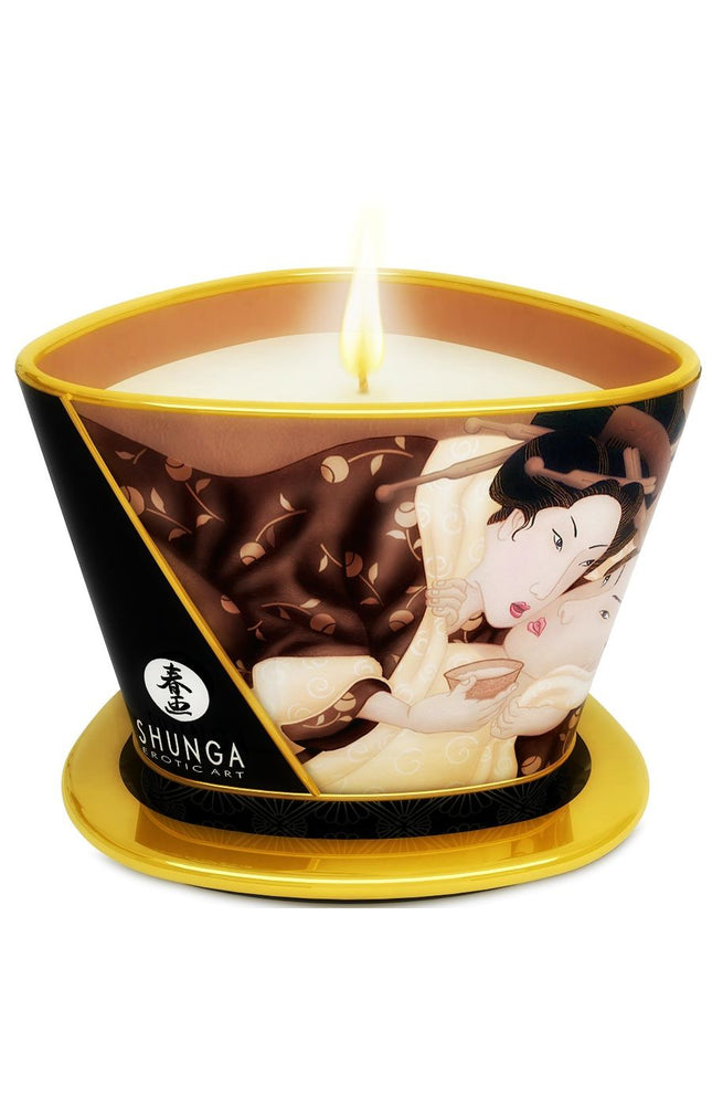 SHUNGA - MINI CARESS BY CANDELIGHT CANDELA DA MASSAGGIO AL CIOCCOLATO 170 ML