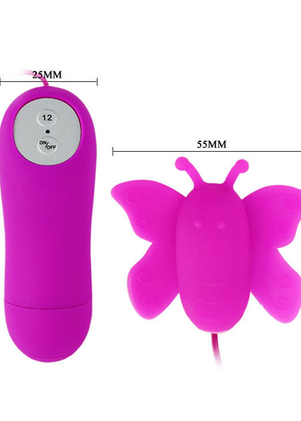 BAILE - LOVE EGGS STIMOLATORE CLITORIDE A FARFALLA 12 VELOCIT TELECOMANDO LILLA