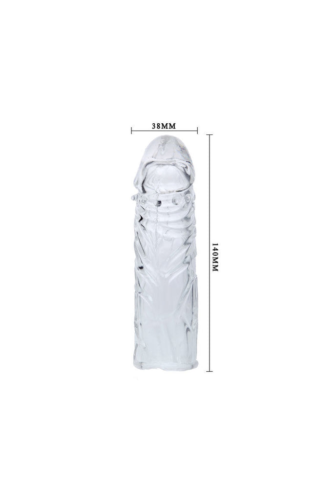 BAILE - COPERTURA PENE IN SILICONE TRASPARENTE 13 CM