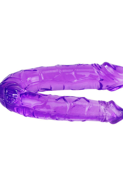 BAILE - DOPPIO DILDO IN JELLY FLESSIBILE LILLA