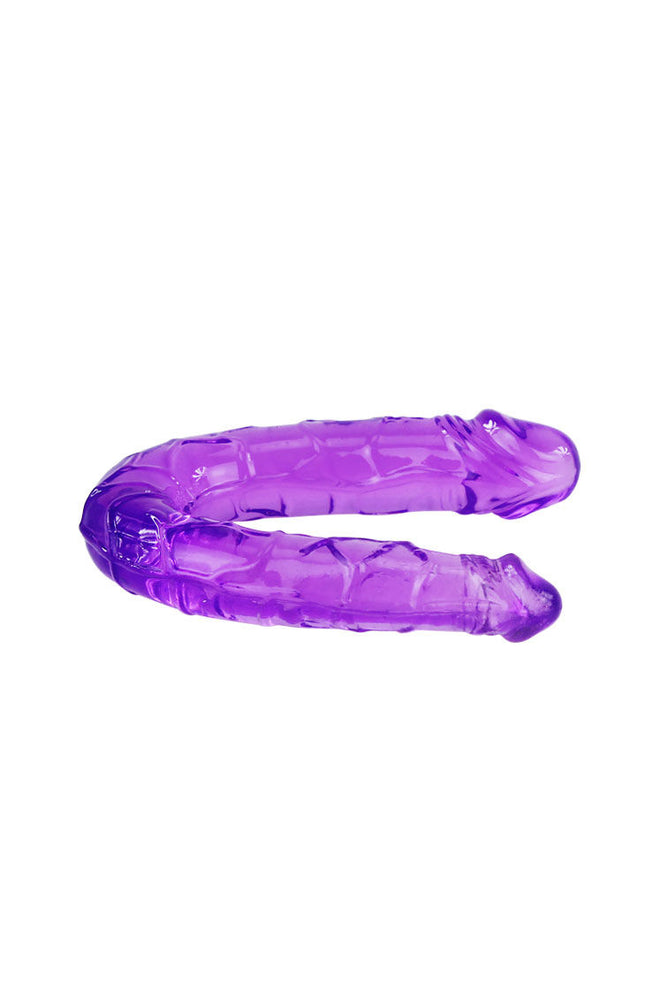 BAILE - DOPPIO DILDO IN JELLY FLESSIBILE LILLA