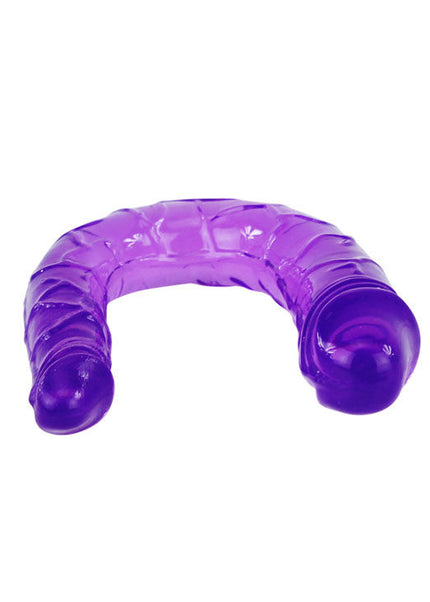 BAILE - DOPPIO DILDO IN JELLY FLESSIBILE LILLA