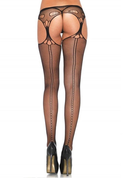 LEG AVENUE - COLLANT CON GIARRETTIERA ESCLUSIVO NERO