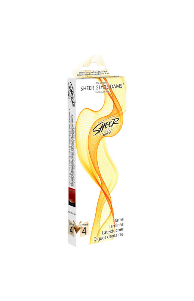 SHEER GLYDE - DAMS LAMINAS LATTICE SESSO ORALE VANIGLIA