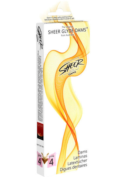 SHEER GLYDE - DAMS LAMINAS LATTICE SESSO ORALE FRAGOLA
