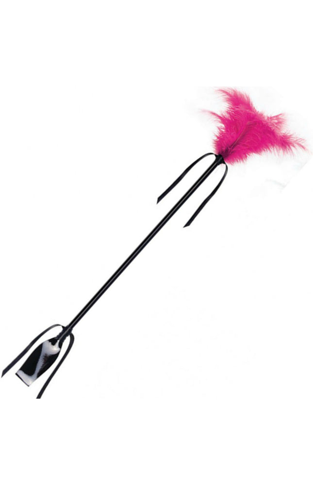 SECRETPLAY - WHIP &amp; FEATHER NERO E FUCSIA