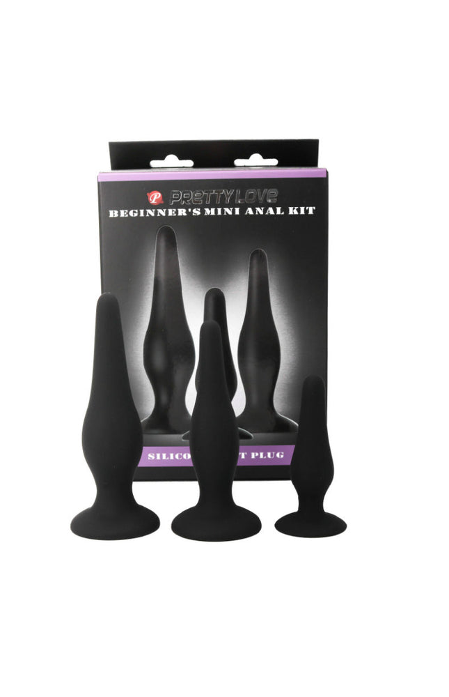 PRETTY LOVE - KIT DI INIZIAZIONE IN SILICONE CON TAPPI ANAL