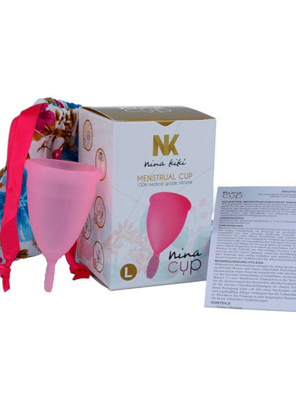 NINA KIKÍ - COPPA MESTRUALE ROSA - TAGLIA L
