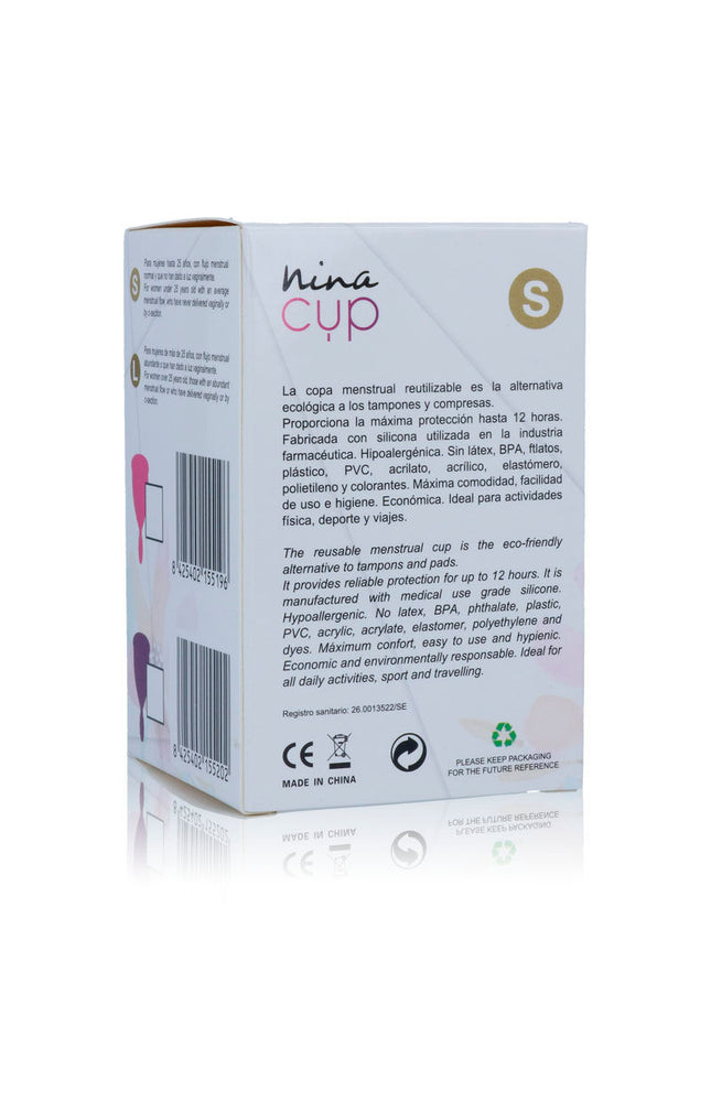 NINA KIKÍ - COPPA MESTRUALE ROSA - TAGLIA S