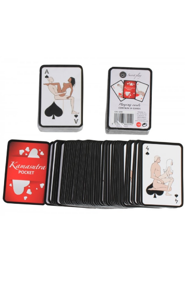 SECRETPLAY - CARTE DA GIOCO KAMASUTRA TASCABILI (ES/EN/PT/IT/FR/DE)