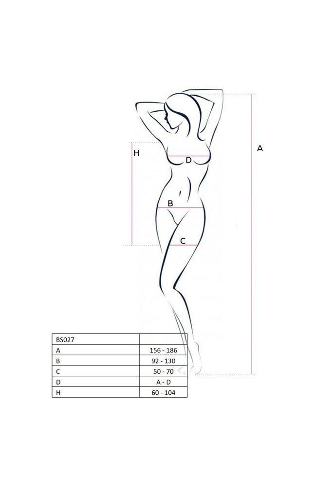 PASSIONE - DONNA BS027 BODYSTOCKING ABITO BIANCO STILE TAGLIA UNICA