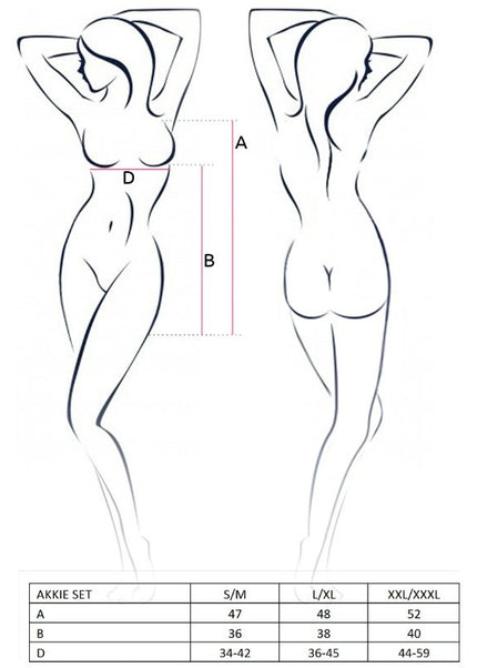 PASSIONE - SET AKKIE DONNA COSTUME DA INFERMIERA S/M