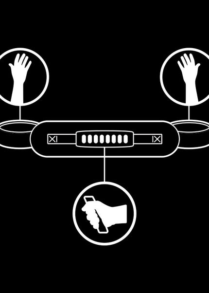 FETISH SUBMISSIVE - MANETTE CON FODERA IN NOPRENE E MANIGLIA