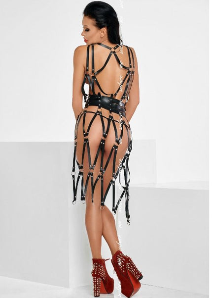 ME-SEDUCE - SCARLETT VESTITO LUNGO CINGHIE S/M