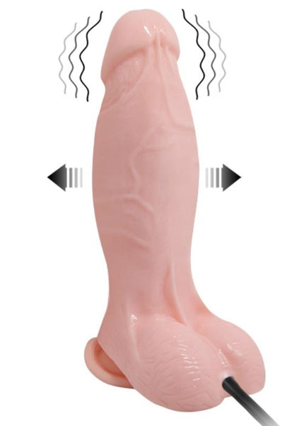 BAILE - DILDO VIBRANTE E GONFIABILE REALISTICO 18.8 CM