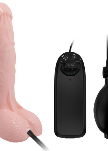 BAILE - DILDO VIBRANTE E GONFIABILE REALISTICO 18.8 CM