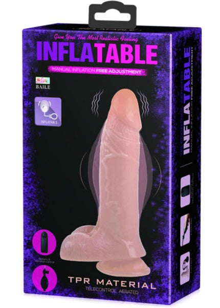 BAILE - DILDO VIBRANTE E GONFIABILE REALISTICO 18.8 CM