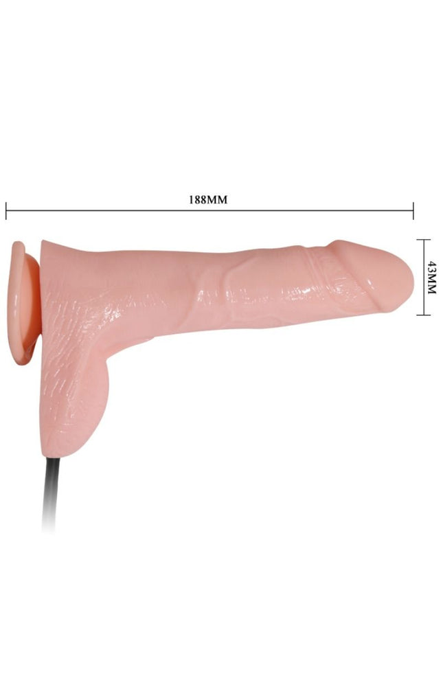 BAILE - DILDO VIBRANTE E GONFIABILE REALISTICO 18.8 CM