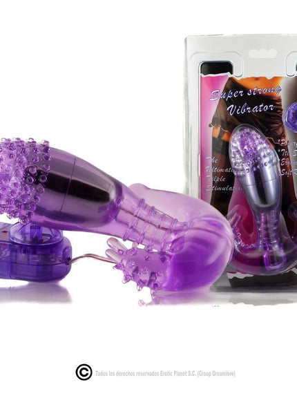 BAILE - STIMOLATORE VAGINALE E ANALE LILLA CON VIBRAZIONE