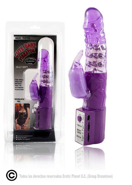 BAILE - ROTATORE CONIGLIO LILLA CON SUPERSTIMOLATORE