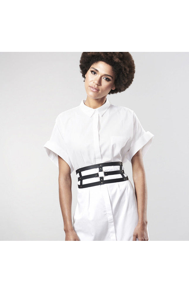 BIJOUX - INDISCRETS CINTURA LABIRINTO CON CINTURINO NERO