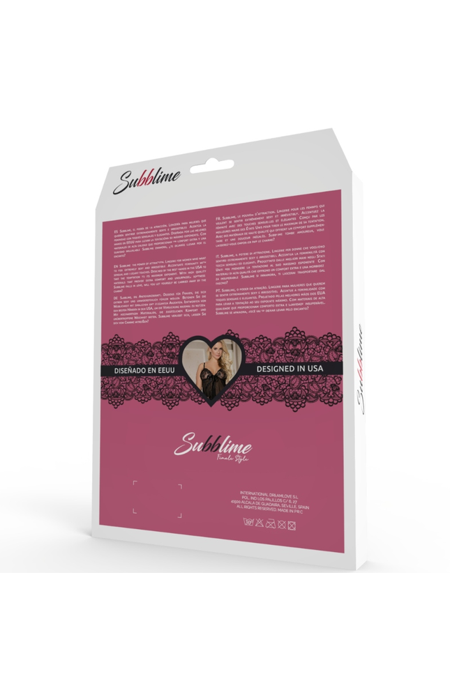 SUBBLIME - FETISH CORSETTO CON SPALLINE INCROCIATE S/M