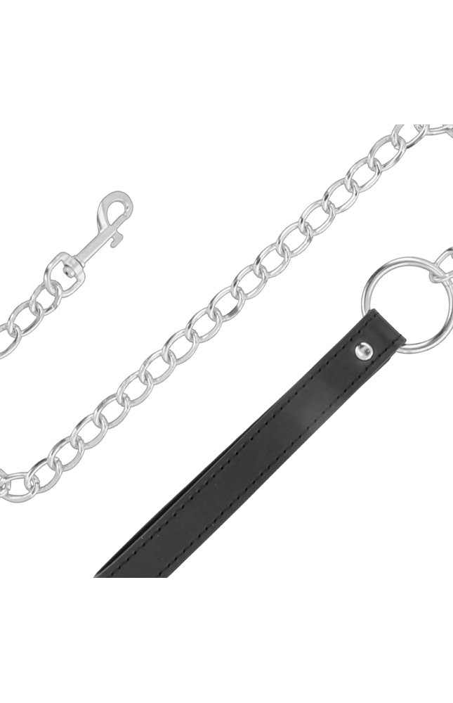 DARKNESS - COLLANA PER POSTURA CONFORTEVOLE CON CATENA IN PELLE