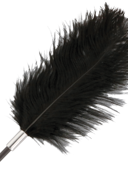 OSCURITÀ - FRUSTA DI PIUME NERA DELLAMORE 56 CM