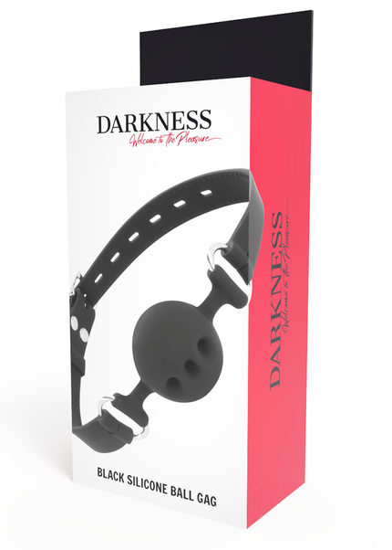 DARKNESS - BAVAGLINO IN SILICONE TRASPIRANTE NERO