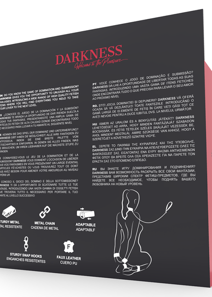 DARKNESS - MANETTE E COLLETTO IN PELLE NERA