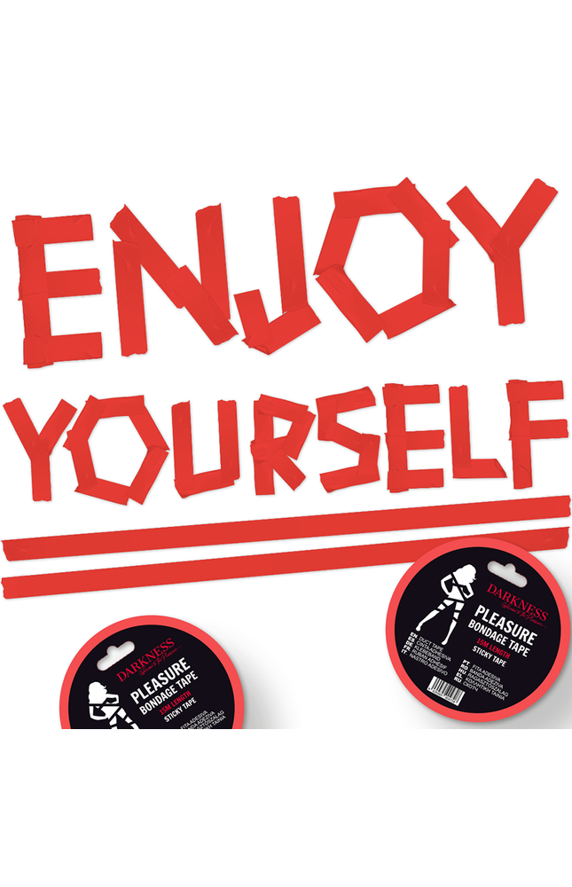 DARKNESS - NASTRO BONDAGE ADESIVO ROSSO 15M