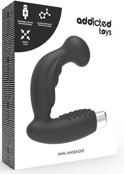 ADDICTED TOYS - VIBRATORE PROSTATICO RICARICABILE MODELLO 3 - NERO