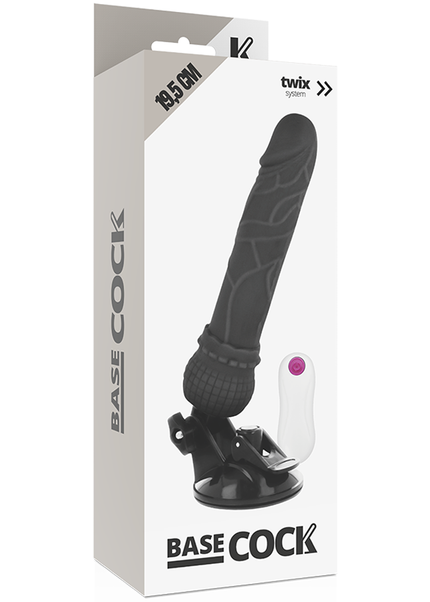 BASECOCK - VIBRATORE TELECOMANDO NATURALE REALISTICO 19.5 CM -O- 4 CM