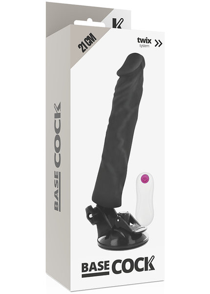 BASECOCK - VIBRATORE REALISTICO TELECOMANDO NATURALE 21 CM -O- 4 CM
