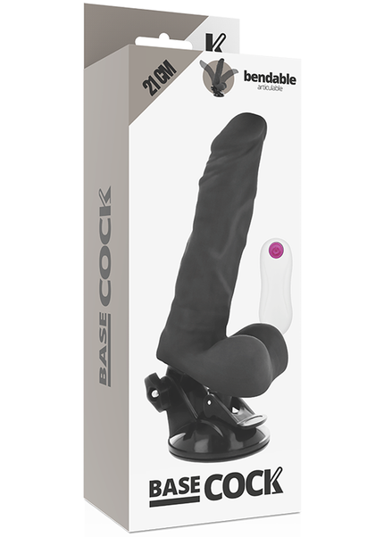 BASECOCK - VIBRATORE ARTICOLABILE TELECOMANDO NATURALE 21 CM -O- 5 CM