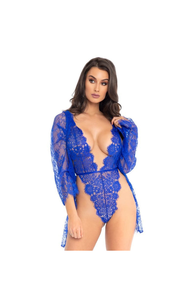 LEG AVENUE - ORSACCHIOTTO E VESTAGLIA BLU S