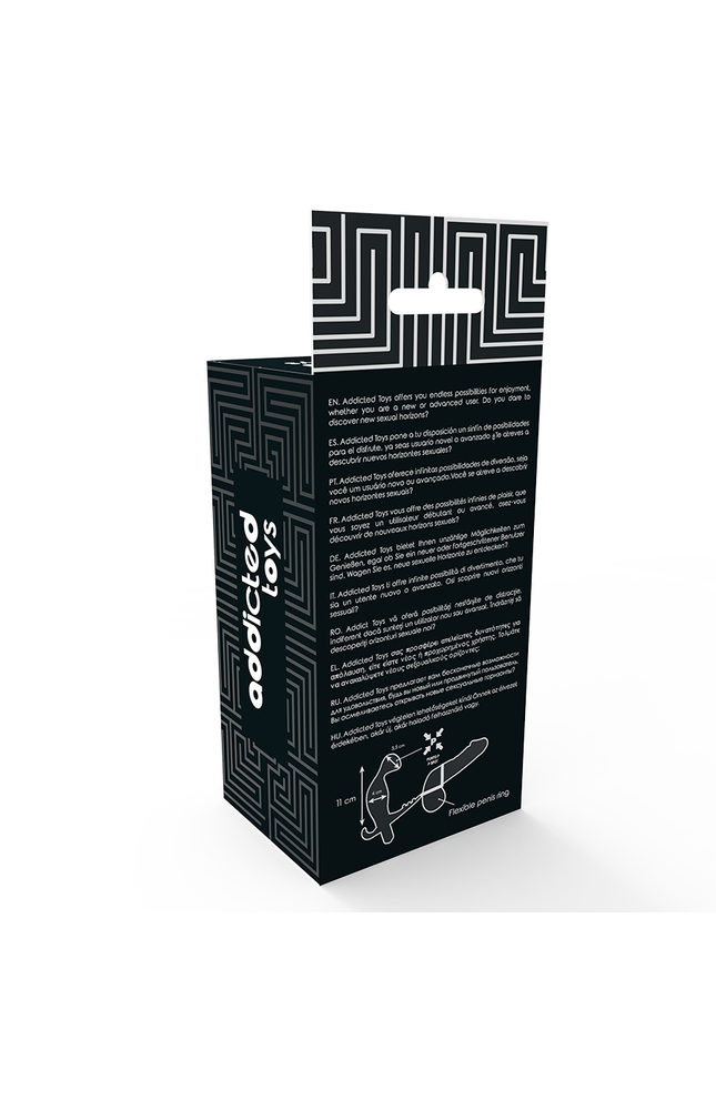 ADDICTED TOYS - PLUG ANALE CON DOPPIO ANELLO PER PENE E TESTICOLI NERI