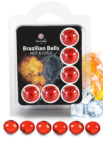SECRETPLAY - SET 6 PALLINE BRASILIANE EFFETTO CALDO E FREDDO