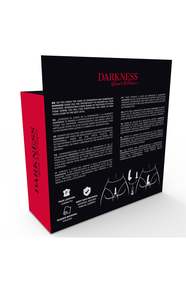 DARKNESS - SLIP CON TAPPO E DILDO INTERCAMBIABILE