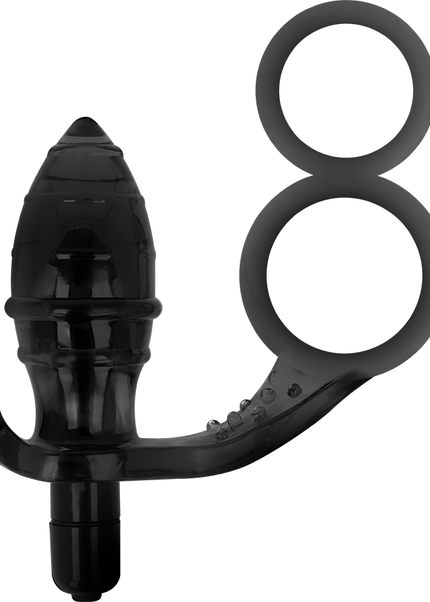 ADDICTED TOYS - PLUG ANALE CON DOPPIO ANELLO NERO
