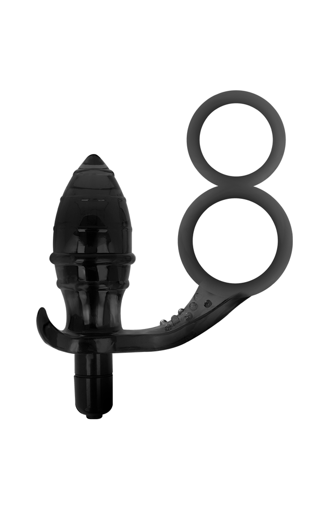 ADDICTED TOYS - PLUG ANALE CON DOPPIO ANELLO NERO