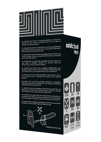 ADDICTED TOYS - PLUG ANALE CON DOPPIO ANELLO NERO