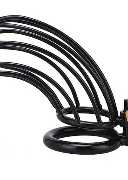 METAL HARD - GABBIA PER ANELLI DI CASTIT PER UCCELLI NERI