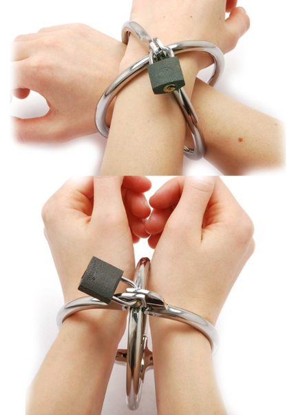 METAL DURO - FERMAMANETTE CRISS CROSS IN ACCIAIO INOSSIDABILE