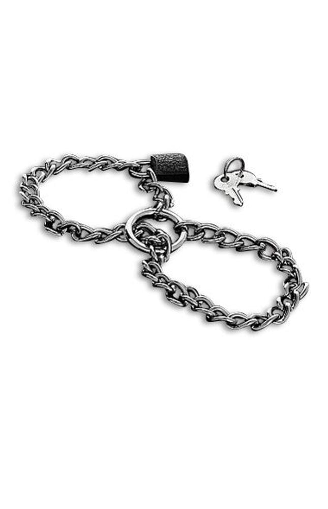 METAL HARD - MANETTE CON CATENA IN ACCIAIO INOSSIDABILE.