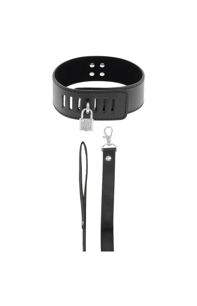 DARKNESS - COLLARE BDSM CON CHIUSURA NERA